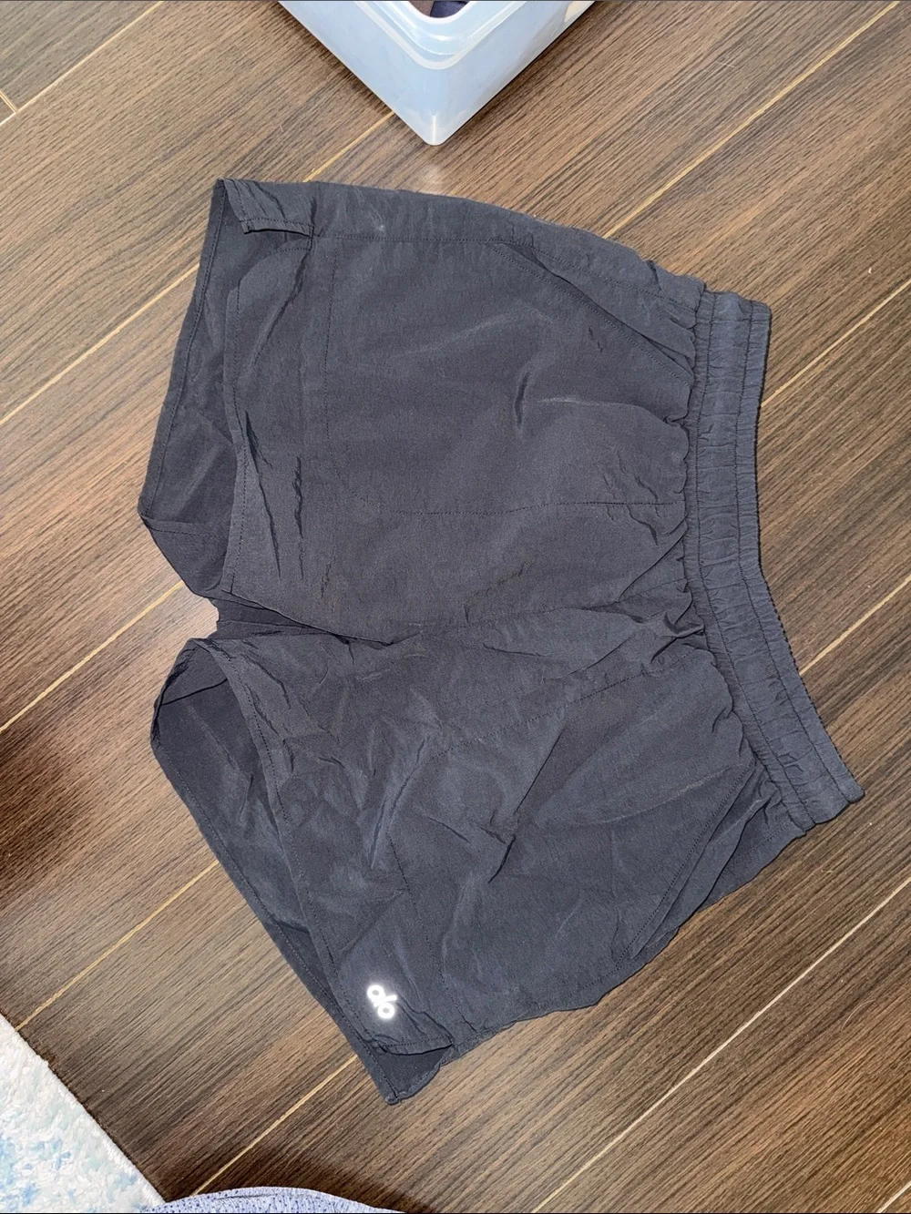 ALO Yoga Black Alumni Shorts, Small